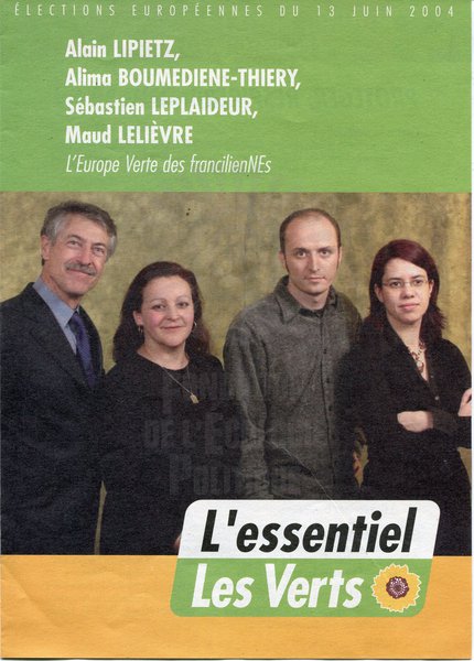 L’Europe Verte des francilienNEs (européennes 2004)