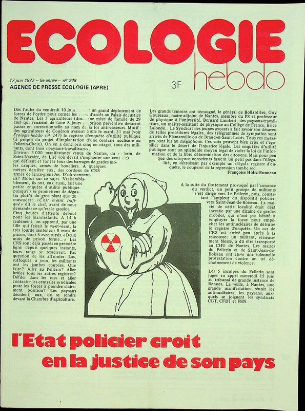 ECOLOGIE HEBDO N°248 (1977)