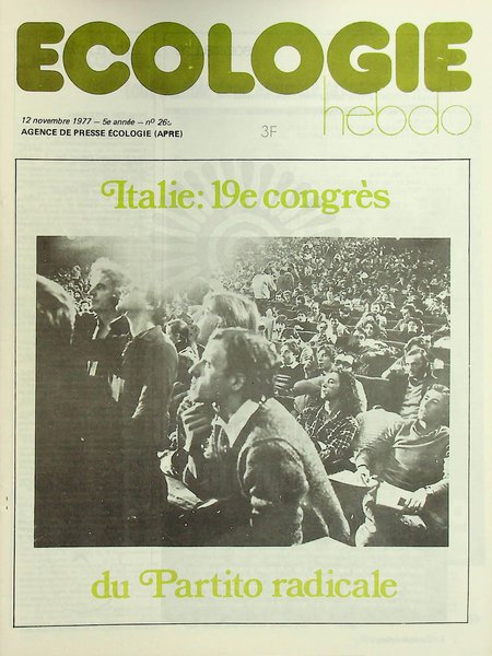 ECOLOGIE HEBDO N°265 (1977)