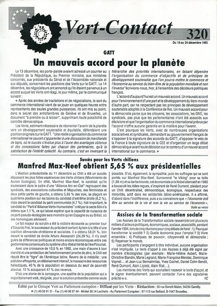Vert-Contact n°320 (1993)