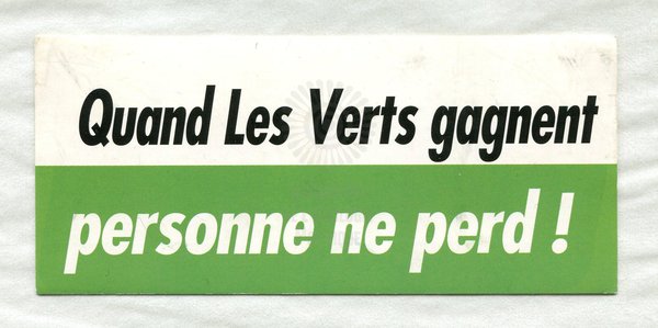 Quand Les Verts gagnent personne ne perd ! (europénnes 2004)