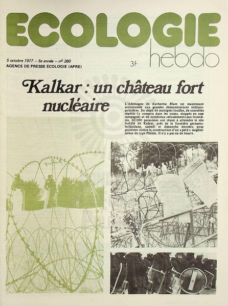 ECOLOGIE HEBDO N°260 (1977)