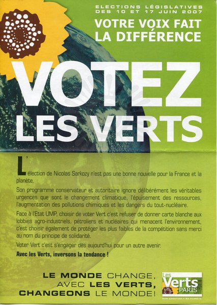 VOTRE VOIX FAIT LA DIFFERENCE (législatives 2007)