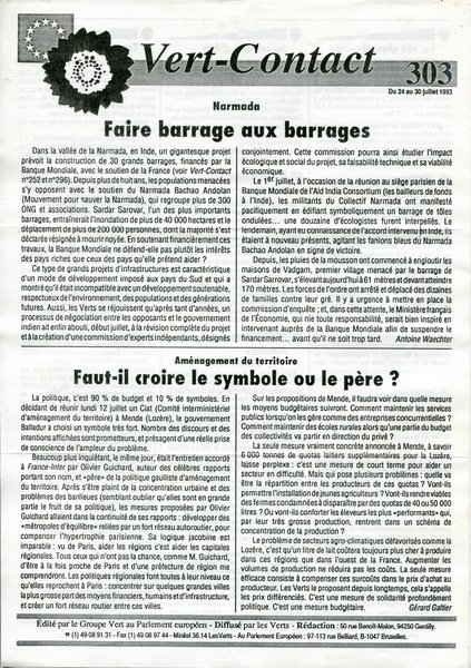 Vert-Contact n°303 (1993)