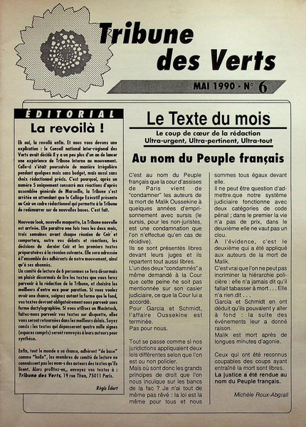 Tribune des Verts n°6 (1990)