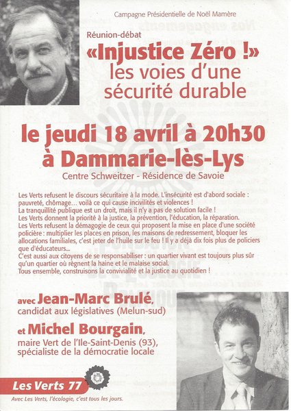 «Injustice Zéro !» (présidentielle 2002)