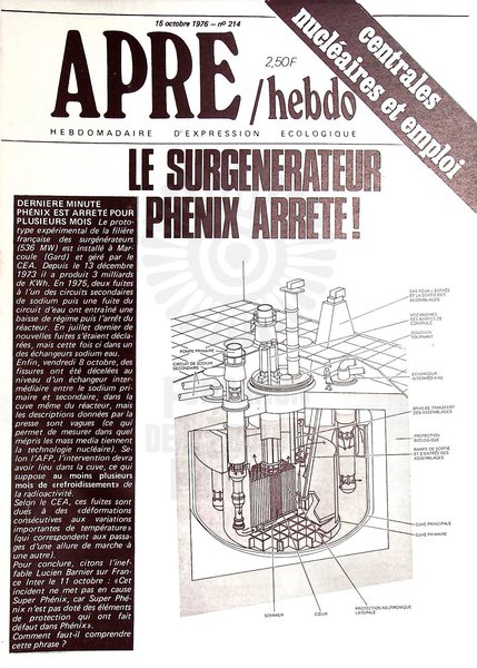 APRE HEBDO N°214 (1976)