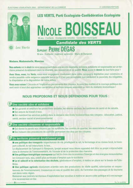 NICOLE BOISSEAU (législatives 2002)