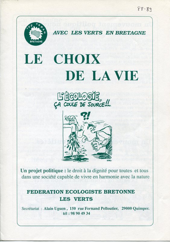 AVEC LES VERTS EN BRETAGNE (1988-1989)